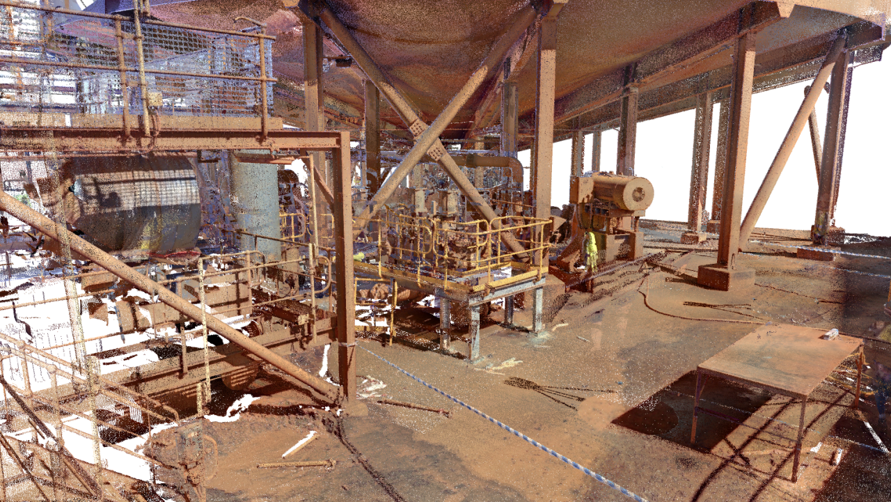 Image of a 3d building scanning